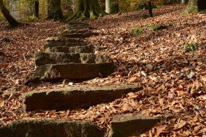 Unsecure stairs lead to old people falling