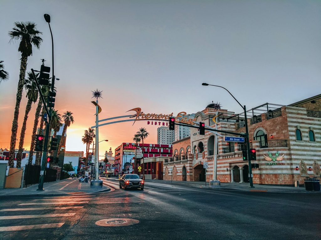 Las Vagas, Nevada during sunset