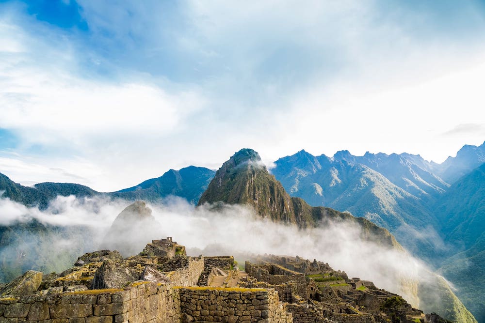 Mysterious citadel in Machu Picchu, Peru, South America