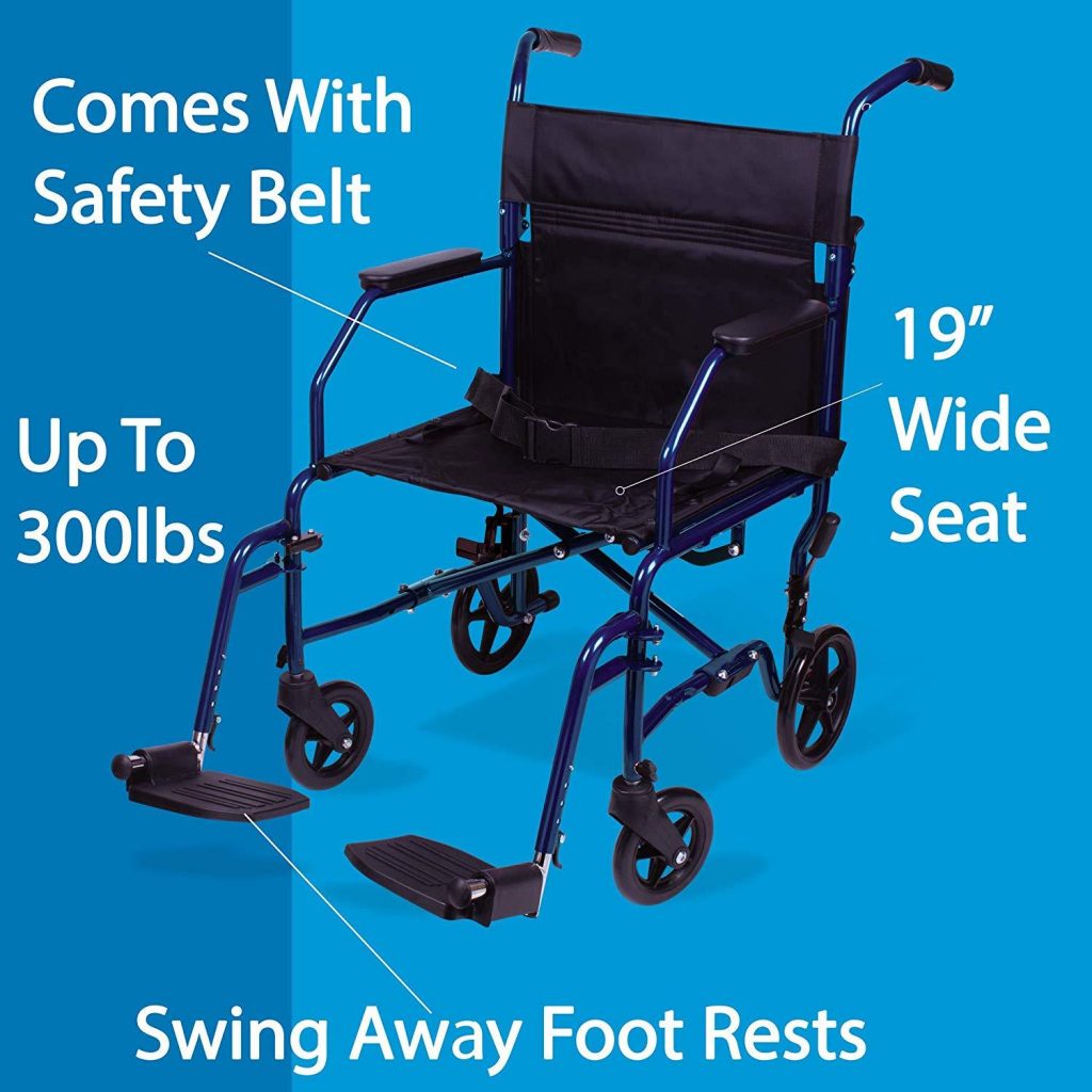 carex transport chair specifications