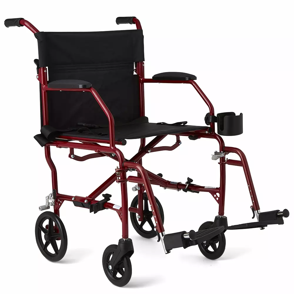 medline ultralight transport wheelchair